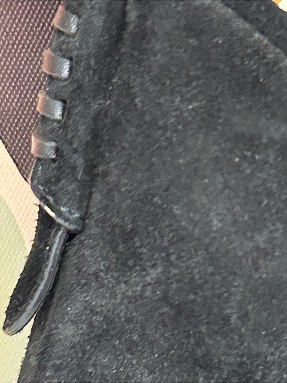 NWOT Ralph Lauren Indian Cove black suede hobo - Picture 8 of 16